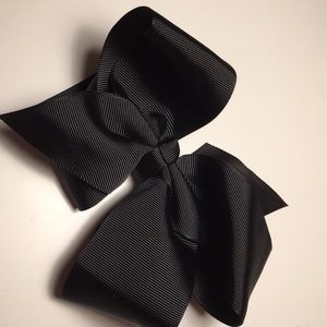 Black hair bow 5 inch